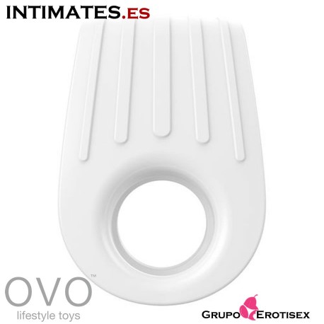 B12 &middot; Anillo vibrador blanco &middot; Ovo, que puedes adquirir en intimates.es "Tu Personal Shopper Er&oacute;tico Online" 