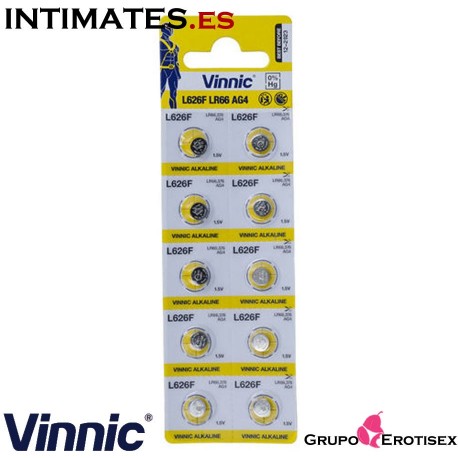 Pilas alcalinas tipo botón AG13 LR44 10u. · Vinnic en intimates.es "Tu Personal Shopper Erótico Online" 