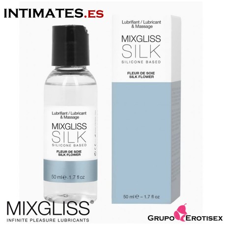 Silk Flower*** 50 ml · Lubricante a Base de Silicona · Mixgliss en intimates.es "Tu Personal Shopper Erótico Online" 