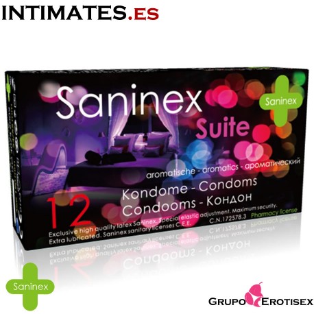 Suite 144 uds. · Preservativos aromatizados de Saninex en intimates.es "Tu Personal Shopper Erótico Online"
