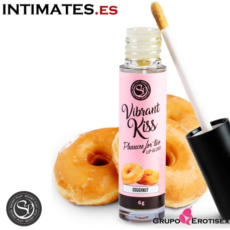 Lip Gloss Doughnut · Brillo labial con ondas de vibración de Secret Play, que puedes adquirir en intimates.es "Tu Personal Shopper Erótico Online" 
