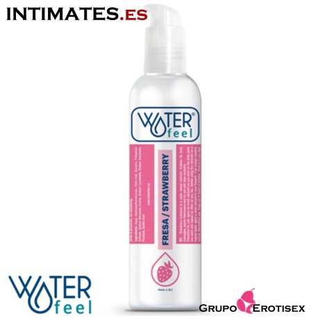 Lubricante con aroma a fresa 150ml de Waterfeel, que puedes adquirir en intimates.es "Tu Personal Shopper Erótico Online" 