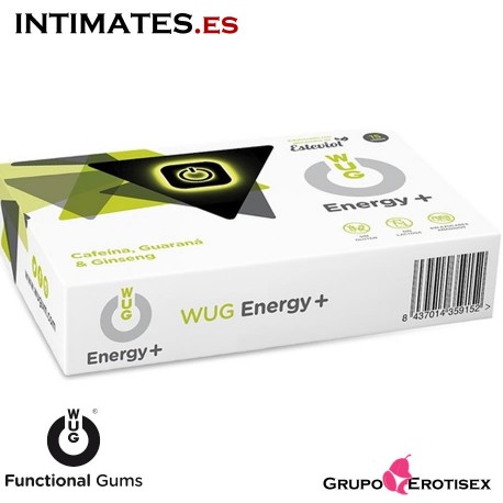 WUG Energy+ · Mastica y disfruta · 15 uds. de Functional Gums, que puedes adquirir en intimates.es "Tu Personal Shopper Erótico Online"