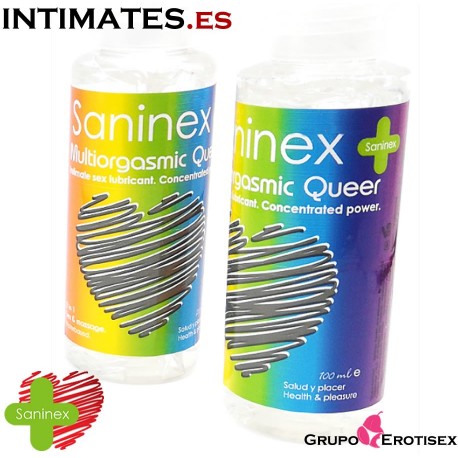 Multiorgasmic Queer · Lubricante Intimo sexual 2 en 1 de Saninex, que puedes adquirir en intimates.es "Tu Personal Shopper Erótico Online"