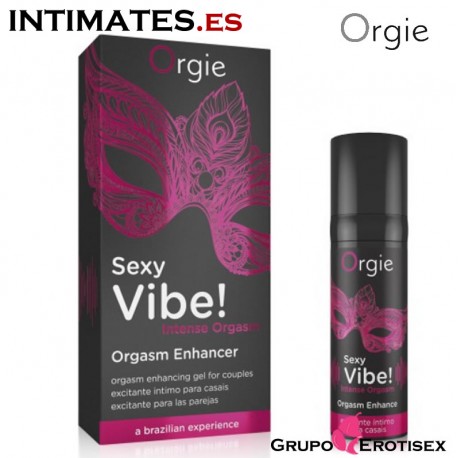 Sex Vibe! Intense Orgasm · Vibrador liquido 15ml de Orgie, que puedes adquirir en intimates.es "Tu Personal Shopper Erótico Online"