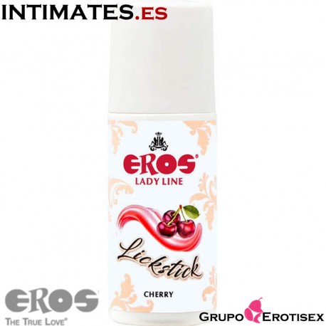 Lickstick Cereza · Lubricante estimulante 60ml de Eros Lady Line, que puedes adquirir en intimates.es "Tu Personal Shopper Erótico Online"