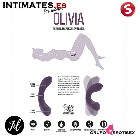 Olivia es un vibrador muy eficaz que ha sido diseñado con precisión para satisfacer todos tus deseos, y , que puedes adquirir en intimates.es "Tu Personal Shopper Erótico Online"