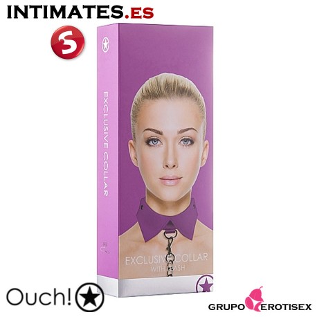 Exclusive Collar & Leash - Purple de Ouch! by Shots Media BV, que puedes adquirir en intimates.es "Tu Personal Shopper Erótico Online" 