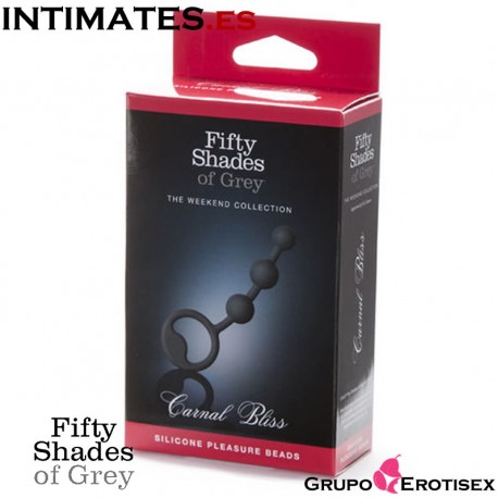 Carnal Bliss · Silicone Anal Beads de Fifty Shades of Grey, que puedes adquirir en intimates.es "Tu Personal Shopper Erótico Online"