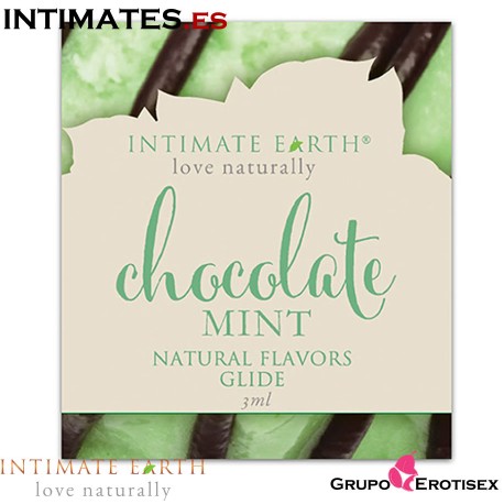 Chocolate Mint 3ml de Intimate Earth, que puedes adquirir en intimates.es "Tu Personal Shopper Erótico Online" 