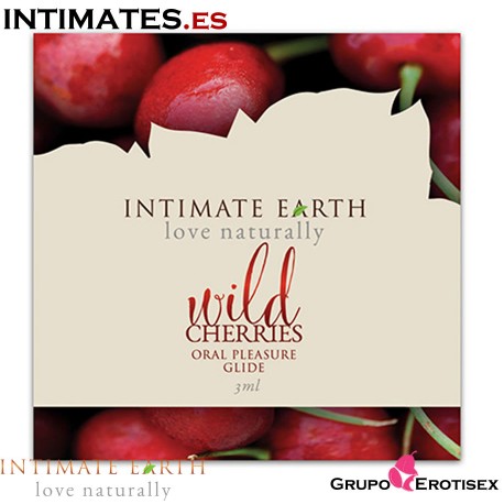 Wild Cherry 3ml de Intimate Earth, que puedes adquirir en intimates.es "Tu Personal Shopper Erótico Online"