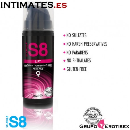 S8 Tightening gel anti age · Gel de estrechamiento vaginal de Stimul8 by Megasol, que puedes adquirir en intimates.es "Tu Personal Shopper Erótico Online".