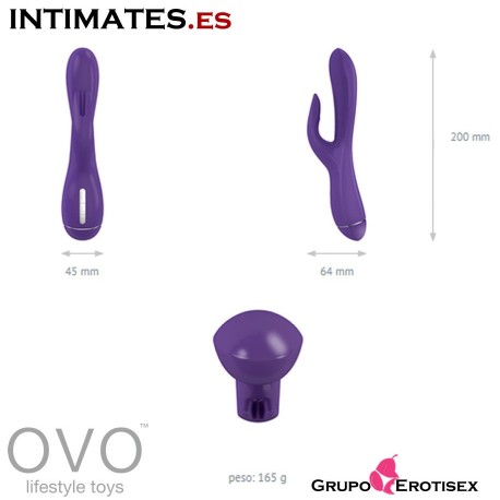 K3 Lilac · Conejito vibrador Clítoris y Punto G · Ovo