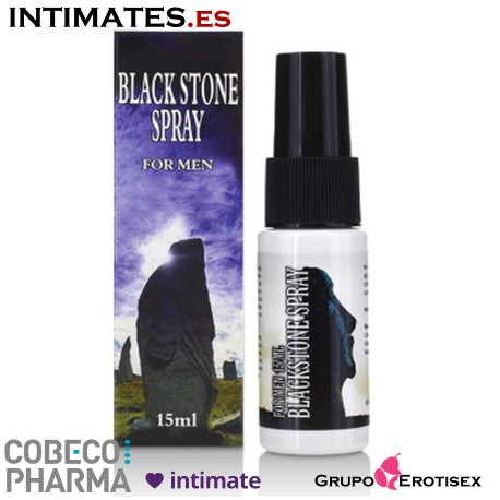 Black Stone · Spray retardante 15ml · Cobeco, que puedes adquirir en intimates.es "Tu Personal Shopper Erótico Online"