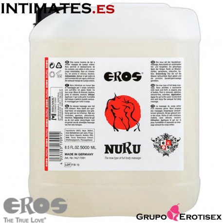 Nuru 5000ml · Aceite de masaje cuerpo entero · Eros, que puedes adquirir en intimates.es "Tu Personal Shopper Erótico Online"