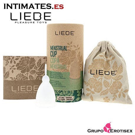 Menstrual Cup Transparent - Small · Liebe, que puedes adquirir en intimates.es "Tu Personal Shopper Erótico Online" 
