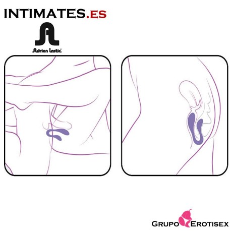 Modos de uso de Couple Secrets + LRS · Vibrador inalámbrico con estimulación doble · Adrien Lastic, que puedes adquirir en intimates.es "Tu Personal Shopper Erótico Online"