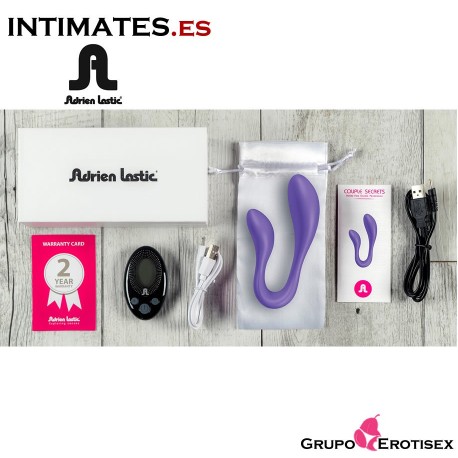 Couple Secrets + LRS · Vibrador inalámbrico con estimulación doble · Adrien Lastic, que puedes adquirir en intimates.es "Tu Personal Shopper Erótico Online"