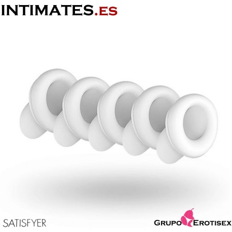 Climax tips · Kit de 5 boquillas para Satisfyer 2 · Satisfyer, que puedes adquirir en intimates.es "Tu Personal Shopper Erótico Online" 
