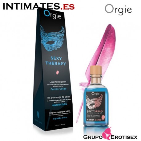 Lips Massage Kit Cotton Candy · Kit de masaje para besar · Orgie, que puedes adquirir en intimates.es "Tu Personal Shopper Erótico Online" 