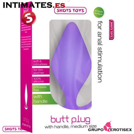 Butt Plug with Handle - Medium - Purple · Shots, que puedes adquirir en intimates.es "Tu Personal Shopper Erótico Online"