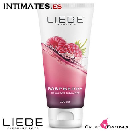 Raspberry · Lubricante con sabor frambuesa · Liebe, que puedes adquirir en intimates.es "Tu Personal Shopper Erótico Online"