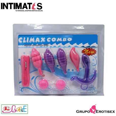 Climax Combo · Kit con de 6 juguetes sexuales · Baile, que puedes adquirir en intimates.es "Tu Personal Shopper Erótico Online" 