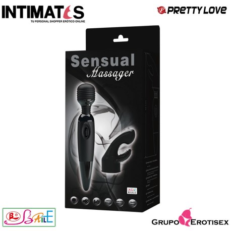 Sensual Massager · Masajeador cabezal intercambiable · Pretty Love, que puedes adquirir en intimates.es "Tu Personal Shopper Erótico Online"