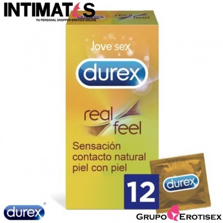 Real Feel · 12 Preservativos · Durex, que puedes adquirir en intimates.es "Tu Personal Shopper Erótico Online"  