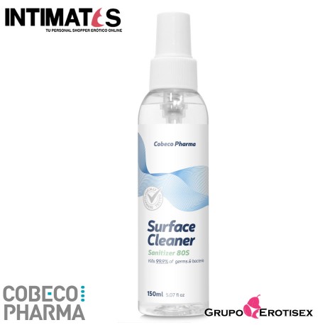 Surface Cleaner · Desinfectante para facilitar la limpieza 150 ml · Cobeco, que puedes adquirir en intimates.es "Tu Personal Shopper Erótico Online"