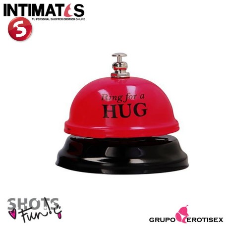 Ring For a Hug · Campana hotel roja · Shots, que puedes adquirir en intimates.es "Tu Personal Shopper Erótico Online"