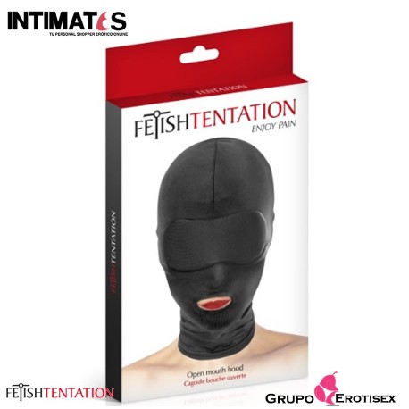 Capucha fetiche con abertura para la boca · Fetish Tentation, que puedes adquirir en intimates.es "Tu Personal Shopper Erótico Online"  