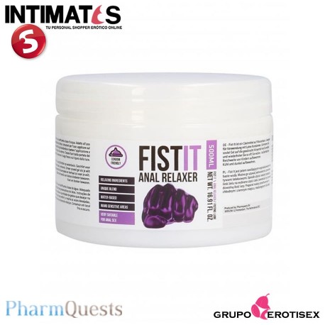 Fist-it Anal Relaxer 500ml · Lubricante base agua · PharmQuest, que puedes adquirir en intimates.es "Tu Personal Shopper Erótico Online"  