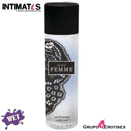 Elite Femme 89 ml · Lubricante a base de agua · Wet, que puedes adquirir en intimates.es "Tu Personal Shopper Erótico Online"