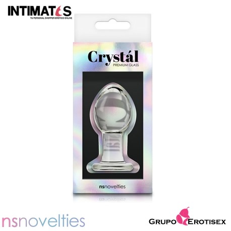 Medium Glass Plug · Crystal Premium · nsnovelties, que puedes adquirir en intimates.es "Tu Personal Shopper Erótico Online"