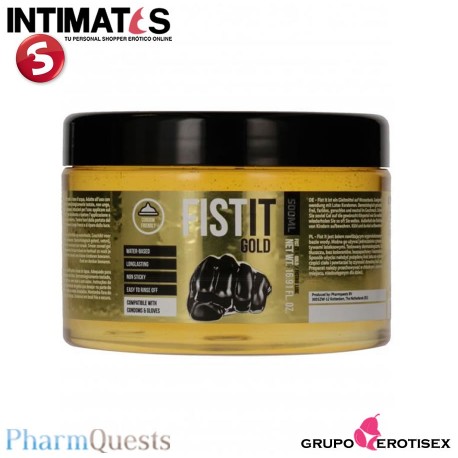 Fist-it Gold 500ml · Lubricante base agua · PharmQuest, que puedes adquirir en intimates.es "Tu Personal Shopper Erótico Online"