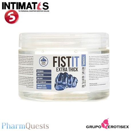 Fist-it Extra Thik 500ml · Lubricante base agua · PharmQuest, que puedes adquirir en intimates.es "Tu Personal Shopper Erótico Online" 