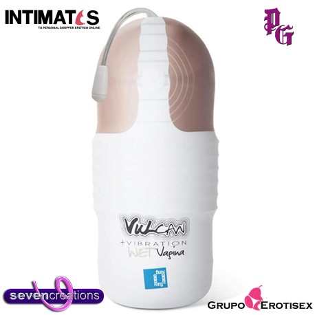 Wet Vagina · Masturbador con vibración · Vulcan, que puedes adquirir en intimates.es "Tu Personal Shopper Erótico Online" 