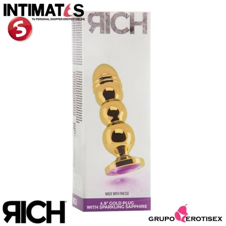 R10 - Gold Plug - 125mm - Purple Sapphire · Rich, que puedes adquirir en intimates.es "Tu Personal Shopper Erótico Online" 