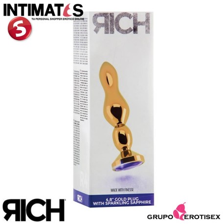 R4 - Gold Plug - 120mm - Purple Sapphire · Rich, que puedes adquirir en intimates.es "Tu Personal Shopper Erótico Online" 
