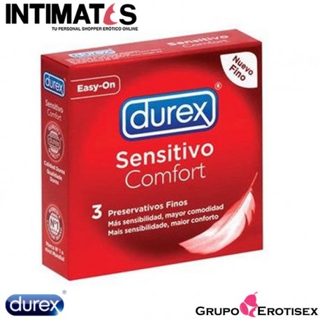 Sensitivo suave 3 uds. · Preservativos · Durex, que puedes adquirir en intimates.es "Tu Personal Shopper Erótico Online"