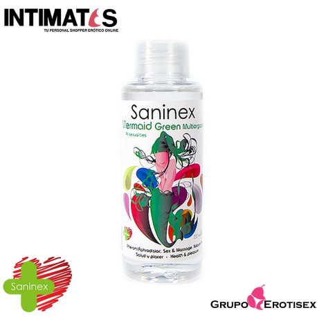 Mermaid Green Multiorgasmic · Aceite sexual y de masaje íntimo · Saninex, que puedes adquirir en intimates.es "Tu Personal Shopper Erótico Online" 