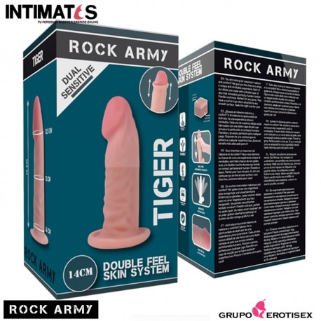 Tiger · Dildo realista Dual Density · Rock Army, que puedes adquirir en intimates.es "Tu Personal Shopper Erótico Online"