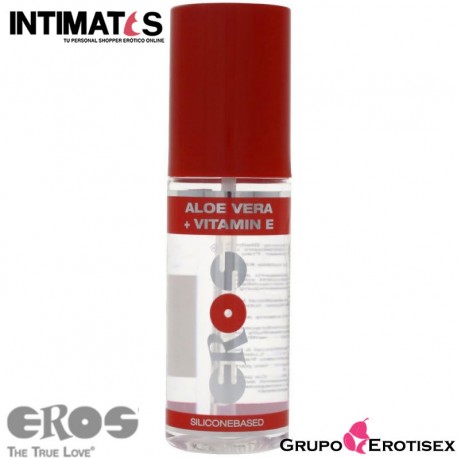 Aloe Vera + Vitamin E · Lubricante silicona 100ml · Eros, que puedes adquirir en intimates.es "Tu Personal Shopper Erótico Online" 