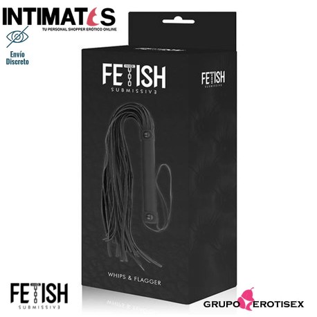 Whips & Flagger · Látigo de cuero vegano · Fetish Submissive, que puedes adquirir en intimates.es "Tu Personal Shopper Erótico Online" 