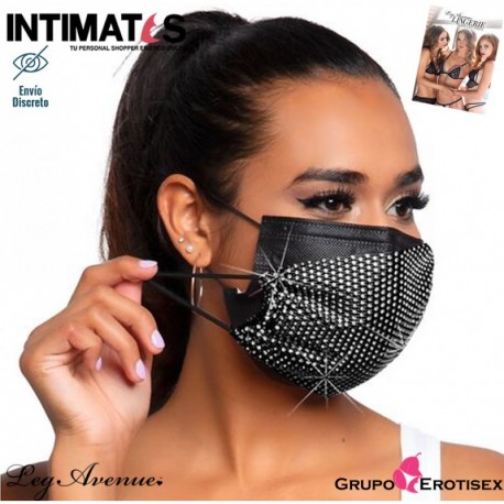 Harlow Face Mask Cover · Mascarilla facial · Leg avenue, que puedes adquirir en intimates.es "Tu Personal Shopper Erótico Online" 