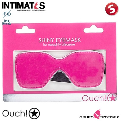 Shiny Eyemask · Antifaz rosa brillante · Ouch!, que puedes adquirir en intimates.es "Tu Personal Shopper Erótico Online 