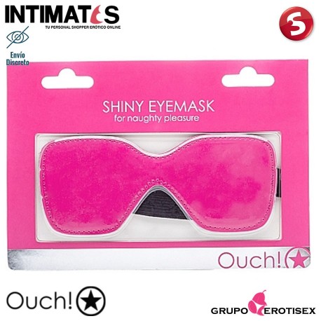 Shiny Eyemask · Antifaz rosa brillante · Ouch!, que puedes adquirir en intimates.es "Tu Personal Shopper Erótico Online