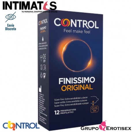 Finissimo · 12 Preservativos · Control , que puedes adquirir en intimates.es "Tu Personal Shopper Erótico Online" 
