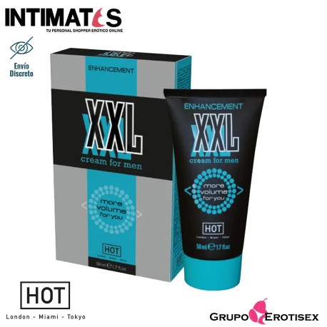 XXL · Crema vigorizante para él · Hot, que puedes adquirir en intimates.es "Tu Personal Shopper Erótico Online" 